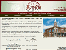 Tablet Screenshot of landerealestate.com